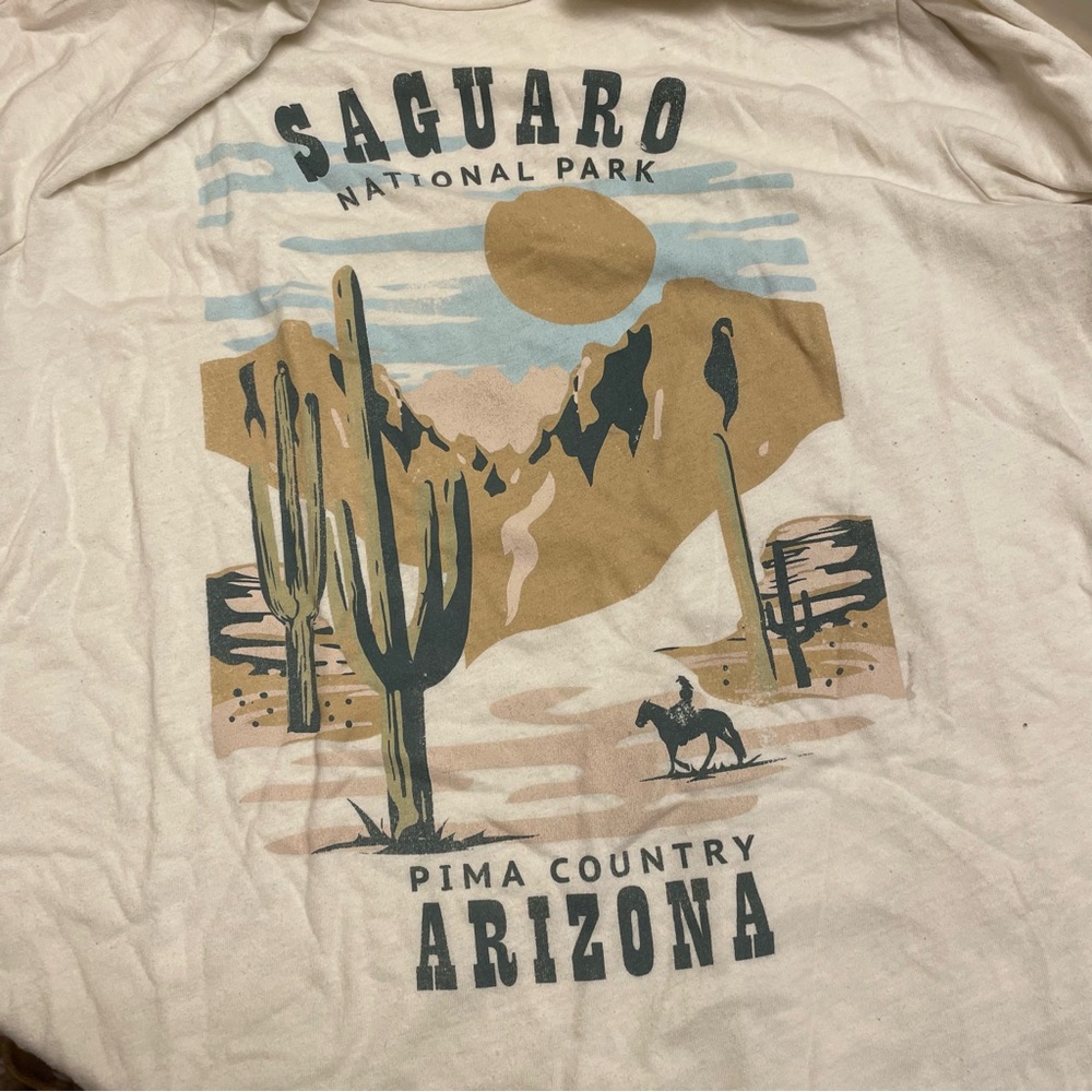Saguaro National Park Graphic Tee - Cream